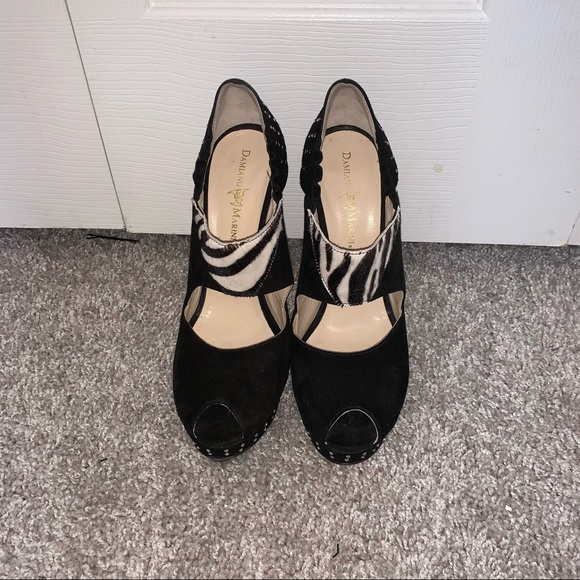 Damiano Marini Zebra Swarovski Crystal Platform - Picture 10 of 11